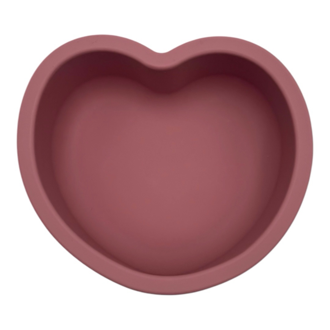 Heart Bowl – pink - Μπολ σιλικόνης με βεντούζα