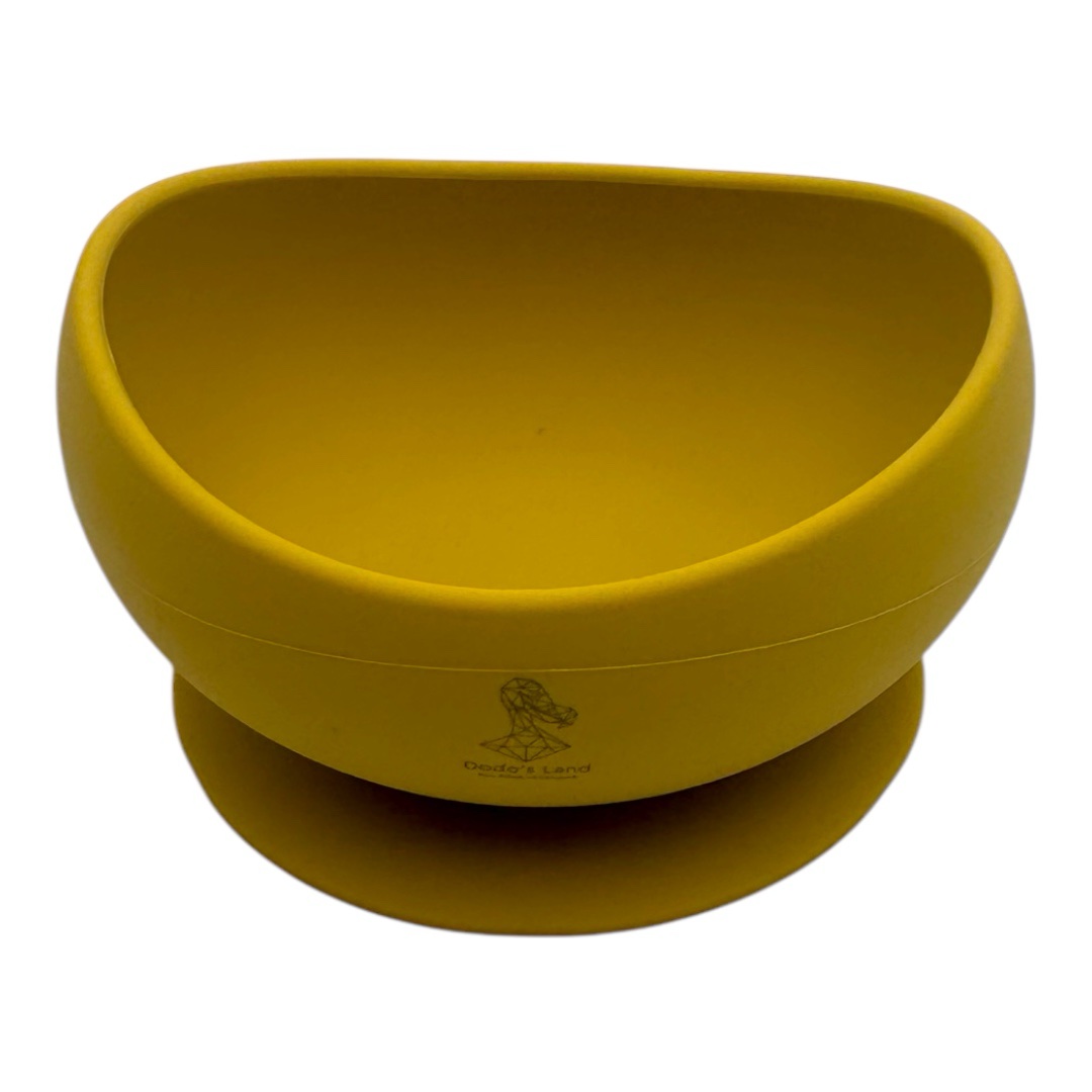 Curvy Bowl – yellow - Μπολ σιλικόνης με βεντούζα